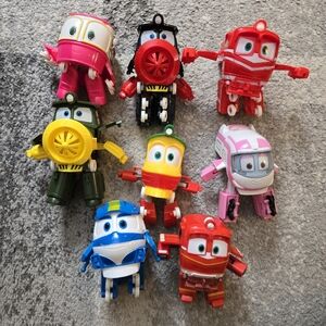 Robot Trains Show Toys Lot Of 8